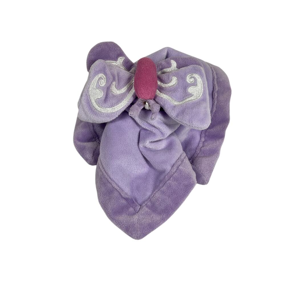 TIDDLIWINKS Purple Butterfly Baby Security Blanket Lovey Plush Satin Edge Soft